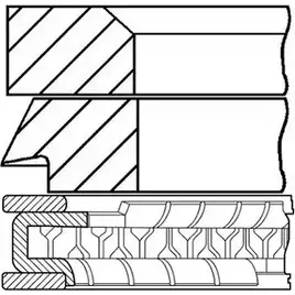 Поршневые кольца, комплект WILMINK GROUP CJA11RE 4041621 S5H I2 WG1096581 изображение 0