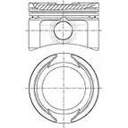 Поршень WILMINK GROUP IE 08S0V 4070643 WG1175294 2HD3E6M