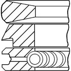 Поршневые кольца, комплект WILMINK GROUP 4079429 WG1187041 JKN6U3 U 2BHJ8 изображение 0