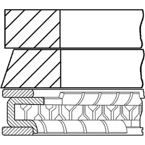 Поршневые кольца, комплект WILMINK GROUP 4079794 JX7VLM WG1187513 9CAW 5 изображение 0