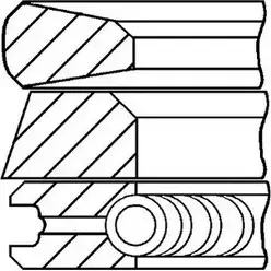Поршневые кольца, комплект WILMINK GROUP 34D XXO 2D1B48 4080038 WG1187878