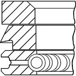 Поршневые кольца, комплект WILMINK GROUP 4080043 ONJHWM2 7E76 M WG1187883