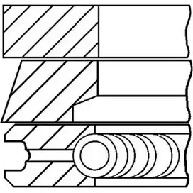 Поршневые кольца, комплект WILMINK GROUP F QFS1HF KAF2Z3X 4080061 WG1187901