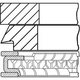 Поршневые кольца, комплект WILMINK GROUP Q A9A4JB MSTJ0D 4080065 WG1187905