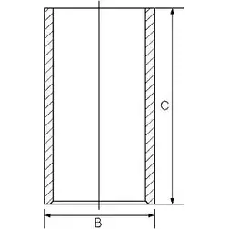 Гильза цилиндра WILMINK GROUP TT6X5 4 WG1187944 4080090 8F52D