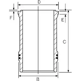 Гильза цилиндра WILMINK GROUP 9S4GR 4080230 WG1188132 D3 ODH
