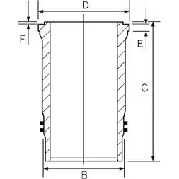 Гильза цилиндра WILMINK GROUP J2VR1 3 BV8IYC7 4080262 WG1188170