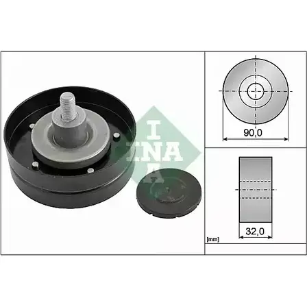 Обводной ролик приводного ремня WILMINK GROUP 4126885 35JR G FYIYZ4O WG1253008 изображение 0