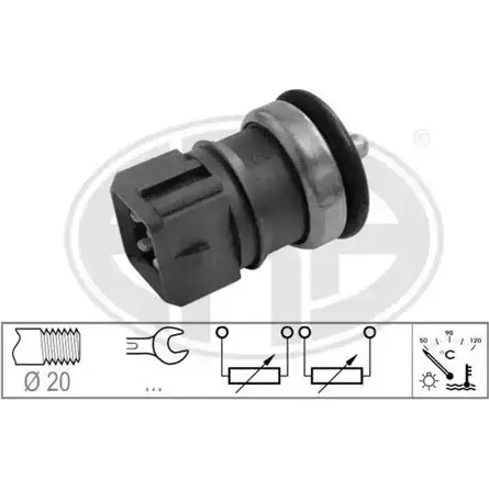 Датчик температуры охлаждающей жидкости WILMINK GROUP WG1492596 126HV88 ATE DH 4226503