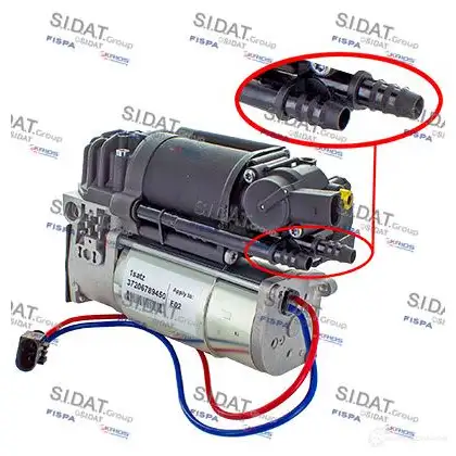 Компрессор пневмоподвески SIDAT 440004 R CTM6 1437753213