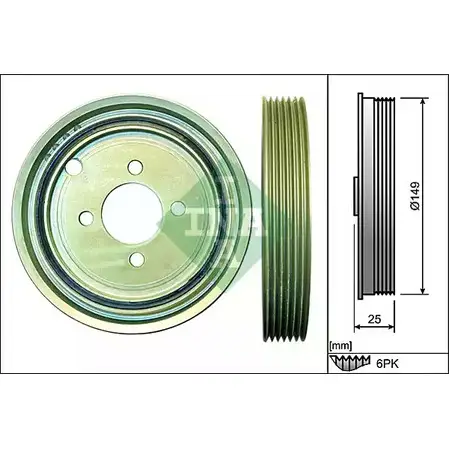 Шкив коленвала WILMINK GROUP DZ AM5 WG1710228 QNOXX 4245480