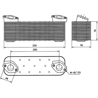 Масляный радиатор двигателя WILMINK GROUP XU XIL7O 4253624 WG1719884 QW9BA изображение 0