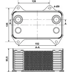Масляный радиатор двигателя WILMINK GROUP WG1719939 5Q2TE3 4253679 A 4TE8 изображение 0