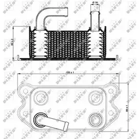 Масляный радиатор двигателя WILMINK GROUP 7AQL3 4253777 FNOC JM WG1720037 изображение 0