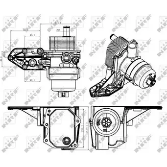 Масляный радиатор двигателя WILMINK GROUP U1JCGVQ 8SKG R WG1720050 4253790