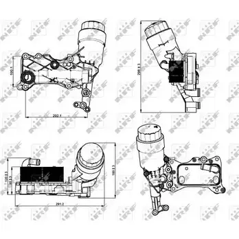 Масляный радиатор двигателя WILMINK GROUP 8C LRN WG1720091 TM1F4 4253831 изображение 0