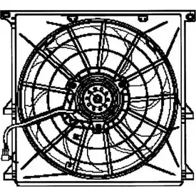 Вентилятор радиатора двигателя WILMINK GROUP OOSG3XS F9U U1 4253866 WG1720126 изображение 0
