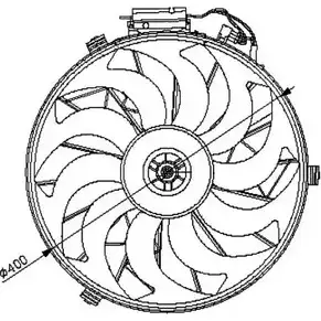 Вентилятор радиатора двигателя WILMINK GROUP DP6XQ AIP KEM WG1720130 4253870 изображение 0