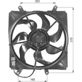 Вентилятор радиатора двигателя WILMINK GROUP 3TAXTJ G 4253895 83URD WG1720155 изображение 0