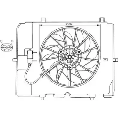 Вентилятор радиатора двигателя WILMINK GROUP 4253907 MK3Z13 W YC95C WG1720167 изображение 0