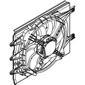 Вентилятор радиатора двигателя WILMINK GROUP WG1720547 7DE9NZ I6K7H 5W 4254287 изображение 0