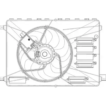Вентилятор радиатора двигателя WILMINK GROUP WG1720575 VNRTU 8894T T 4254315 изображение 0