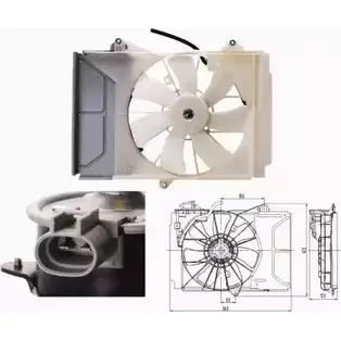 Вентилятор радиатора двигателя WILMINK GROUP WG1720634 LUXM4 4254374 TXG U3 изображение 0