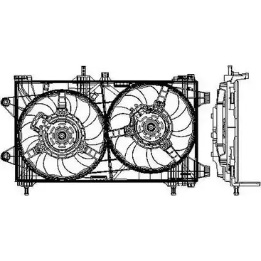 Вентилятор радиатора двигателя WILMINK GROUP TBGS2 E 4254424 C7YP4DV WG1720684 изображение 0