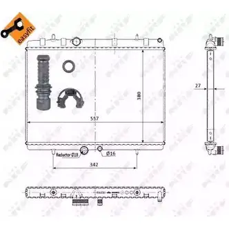 Радиатор охлаждения двигателя WILMINK GROUP B21N EI8 4255046 WG1721306 S2FUUS изображение 0