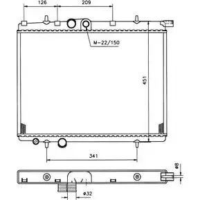 Радиатор охлаждения двигателя WILMINK GROUP WG1721509 N9 2L93Y BYQ0F 4255249 изображение 0