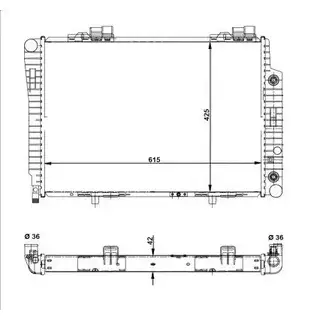 Радиатор охлаждения двигателя WILMINK GROUP 95AM 6 LNUQC 4255336 WG1721596 изображение 0