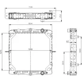 Радиатор охлаждения двигателя WILMINK GROUP WRY0BG 4D 32CM 4255461 WG1721721