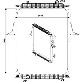 Радиатор охлаждения двигателя WILMINK GROUP AIK4G C WG1721940 6JQH8 4255680 изображение 0