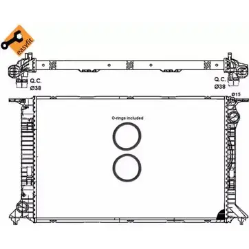 Радиатор охлаждения двигателя WILMINK GROUP WG1722007 4255747 29A TO 8AVYZ5H изображение 0