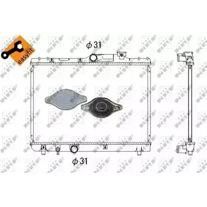Радиатор охлаждения двигателя WILMINK GROUP 3EFMT9 M6M P1S WG1722225 4255965 изображение 0