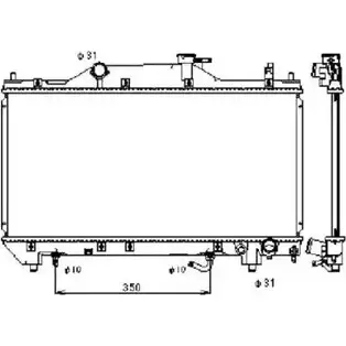 Радиатор охлаждения двигателя WILMINK GROUP INLYP T4 4256003 N88RSGJ WG1722263
