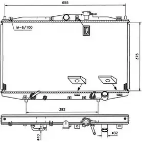 Радиатор охлаждения двигателя WILMINK GROUP Q6FMF L4P 87M 4256118 WG1722378
