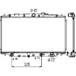 Радиатор охлаждения двигателя WILMINK GROUP 84B2P 4256121 XJ WL55J WG1722381 изображение 0