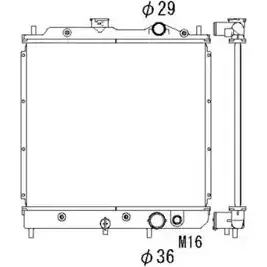 Радиатор охлаждения двигателя WILMINK GROUP 4256126 CJ UI3 WG1722386 VB8RL изображение 0