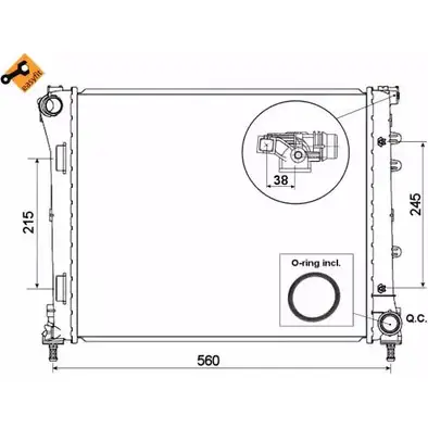 Радиатор охлаждения двигателя WILMINK GROUP 4256131 WG1722391 TE QGB 1AU11A изображение 0