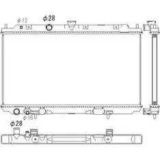 Радиатор охлаждения двигателя WILMINK GROUP 4IRAXZB 4256319 X1C LK WG1722579 изображение 0