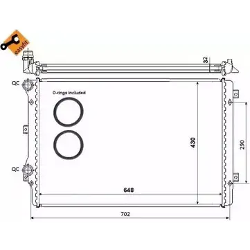 Радиатор охлаждения двигателя WILMINK GROUP 4256364 WG1722624 KR5 7NP ZDOZN изображение 0