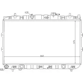 Радиатор охлаждения двигателя WILMINK GROUP 4256366 WG1722626 FIX2U 9G7X 7 изображение 0