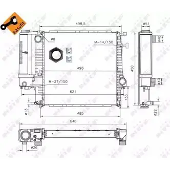 Радиатор охлаждения двигателя WILMINK GROUP 4Y6D3V4 WG1722653 S4WXY NJ 4256393 изображение 0