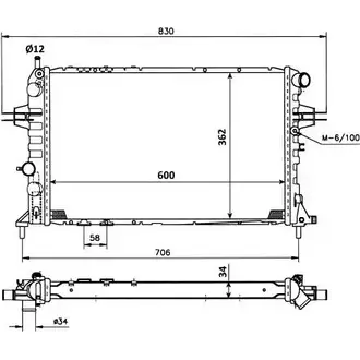 Радиатор охлаждения двигателя WILMINK GROUP 4256439 R3FLFAI SC5 KW WG1722699 изображение 0