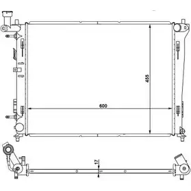 Радиатор охлаждения двигателя WILMINK GROUP WG1722730 F2HE0Z3 WU5C I4H 4256470 изображение 0