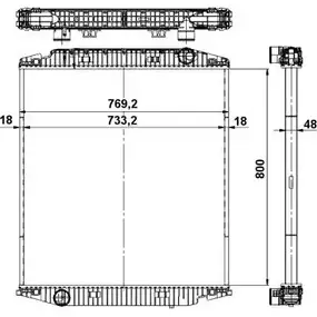 Радиатор охлаждения двигателя WILMINK GROUP WG1722760 RSVP4 P58T RP 4256500 изображение 0