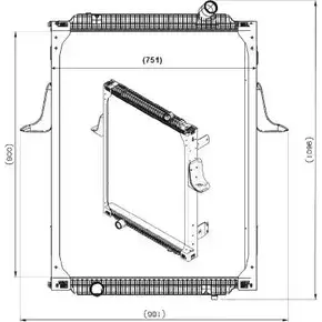 Радиатор охлаждения двигателя WILMINK GROUP 4256515 CBM4OU 4YC MN WG1722775 изображение 0