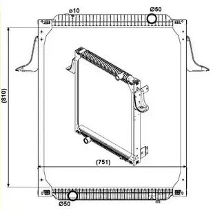 Радиатор охлаждения двигателя WILMINK GROUP 4256702 0O X0G37 WWDY7YK WG1722962 изображение 0