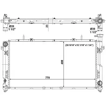 Радиатор охлаждения двигателя WILMINK GROUP WG1722981 4256721 30W6 599 ONZNO изображение 0